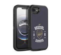 Head Case Designs Officially Licensed Arsenal FC Gunners Typography Ultra-Armoured Shockproof Case [Military Grade Protection] Compatible With Apple iPhone 16e / iPhone 17e
