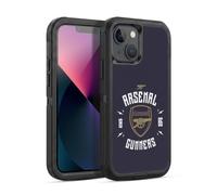 Head Case Designs Officially Licensed Arsenal FC Gunners Typography Ultra-Armoured Shockproof Case [Military Grade Protection] Compatible With Apple iPhone 13