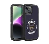 Head Case Designs Officially Licensed Arsenal FC Gunners Typography Ultra-Armoured Shockproof Case [Military Grade Protection] Compatible With Apple iPhone 14