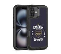 Head Case Designs Officially Licensed Arsenal FC Gunners Typography Ultra-Armoured Shockproof Case [Military Grade Protection] Compatible With Apple iPhone 16