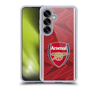 Head Case Designs Officially Licensed Arsenal FC Home 2020/21 Crest Kit Gel Case [Military Grade Protection] Compatible with Samsung Galaxy S25 and Compatible with MagSafe