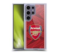 Head Case Designs Officially Licensed Arsenal FC Home 2020/21 Crest Kit Gel Case [Military Grade Protection] Compatible with Samsung Galaxy S25 Ultra and Compatible with MagSafe