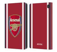 Head Case Designs Officially Licensed Arsenal FC Home 2021/22 Crest Kit Leather Wallet Case Compatible With Amazon Fire 7 2022