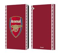 Head Case Designs Officially Licensed Arsenal FC Home 2022/23 Crest Kit Leather Wallet Case Compatible With Apple iPad Air 2 (2014)