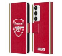 Head Case Designs Officially Licensed Arsenal FC Home 2023/24 Crest Kit Leather Wallet Case Compatible With Samsung Galaxy S23 5G