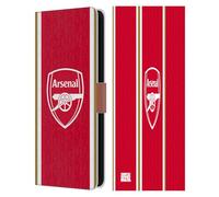 Head Case Designs Officially Licensed Arsenal FC Home 2023/24 Crest Kit Leather Wallet Case Compatible With Samsung Galaxy S25 FE