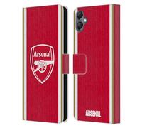 Head Case Designs Officially Licensed Arsenal FC Home 2023/24 Crest Kit Leather Wallet Case Compatible With Samsung Galaxy A05