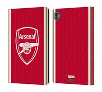 Head Case Designs Officially Licensed Arsenal FC Home 2023/24 Crest Kit Leather Wallet Case Compatible With Apple iPad Pro 11 M4/M5 2024/2025