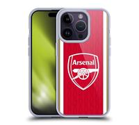 Head Case Designs Officially Licensed Arsenal FC Home 2023/24 Crest Kit Soft Gel Case Compatible With Apple iPhone 14 Pro