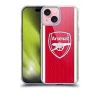Head Case Designs Officially Licensed Arsenal FC Home 2023/24 Crest Kit Soft Gel Case Compatible With Apple iPhone 15