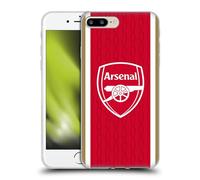 Head Case Designs Officially Licensed Arsenal FC Home 2023/24 Crest Kit Soft Gel Case [Military Grade Protection] Compatible With Apple iPhone 7 Plus/iPhone 8 Plus