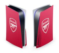 Head Case Designs Officially Licensed Arsenal FC Home 2023/24 Crest Kit Vinyl Faceplate Sticker Gaming Skin Decal Cover Compatible With Sony PlayStation 5 PS5 Disc Edition Console