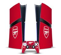 Head Case Designs Officially Licensed Arsenal FC Home 2023/24 Crest Kit Vinyl Sticker Gaming Skin Decal Cover Compatible With Sony PlayStation 5 PS5 Pro Digital Edition Console & DualSense Controller