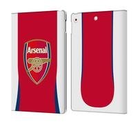 Head Case Designs Officially Licensed Arsenal FC Home 2024/25 Kit Leather Wallet Case Compatible With Apple iPad 10.2 2019/2020/2021