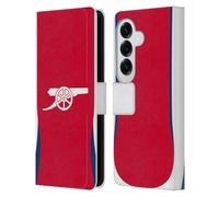 Head Case Designs Officially Licensed Arsenal FC Home 2024/25 Kit Leather Wallet Case Compatible With Samsung Galaxy S26