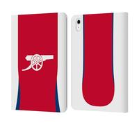 Head Case Designs Officially Licensed Arsenal FC Home 2024/25 Kit Leather Wallet Case Compatible With Apple iPad Air 11 2020/2022/2024/2025