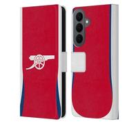 Head Case Designs Officially Licensed Arsenal FC Home 2024/25 Kit Leather Wallet Case Compatible With Samsung Galaxy S26 Plus