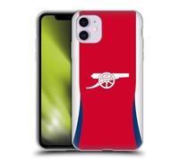 Head Case Designs Officially Licensed Arsenal FC Home 2024/25 Kit Soft Gel Case Compatible With Apple iPhone 11