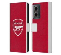 Head Case Designs Officially Licensed Arsenal FC Home 2025/26 Kit Leather Book Wallet Case Cover Compatible With Motorola Moto G85