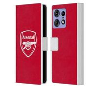Head Case Designs Officially Licensed Arsenal FC Home 2025/26 Kit Leather Wallet Case Compatible With Motorola Edge 50 Pro