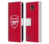 Head Case Designs Officially Licensed Arsenal FC Home 2025/26 Kit Leather Wallet Case Compatible With Nokia C01 Plus/C1 2nd Edition