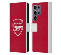 Head Case Designs Officially Licensed Arsenal FC Home 2025/26 Kit Leather Wallet Case Compatible With Samsung Galaxy S25 Ultra