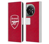 Head Case Designs Officially Licensed Arsenal FC Home 2025/26 Kit Leather Wallet Case Compatible With OnePlus 11 5G