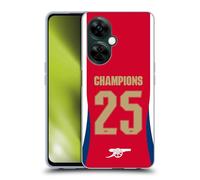 Head Case Designs Officially Licensed Arsenal FC Home 2025 Women's Champions Gel Case [Military Grade Protection] Compatible With OnePlus Nord N30