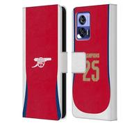 Head Case Designs Officially Licensed Arsenal FC Home 2025 Women's Champions Leather Wallet Case Compatible With Motorola Edge 30 Neo 5G