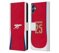Head Case Designs Officially Licensed Arsenal FC Home 2025 Women's Champions Leather Wallet Case Compatible With Samsung Galaxy A05