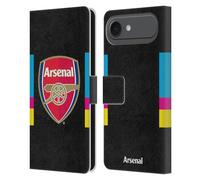 Head Case Designs Officially Licensed Arsenal FC Home Goalkeeper 2016/17 Crest Kit Leather Wallet Case Compatible With Apple iPhone 17 Air