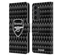 Head Case Designs Officially Licensed Arsenal FC Home Goalkeeper 2023/24 Crest Kit Leather Wallet Case Compatible With Samsung Galaxy S23+ 5G