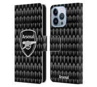 Head Case Designs Officially Licensed Arsenal FC Home Goalkeeper 2023/24 Crest Kit Leather Wallet Case Compatible With Apple iPhone 13 Pro