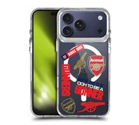Head Case Designs Officially Licensed Arsenal FC Icons Logo Icon Shockproof Bumper Case [Military Grade Protection] Compatible with Apple iPhone 17 Pro Max and Compatible with MagSafe