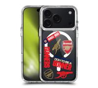 Head Case Designs Officially Licensed Arsenal FC Icons Logo Icon Shockproof Bumper Case [Military Grade Protection] Compatible with Apple iPhone 17 Pro and Compatible with MagSafe