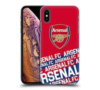 Head Case Designs Officially Licensed Arsenal FC Impact Crest and Gunners Logo Hard Back Case Compatible With Apple iPhone XS Max