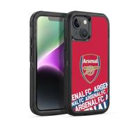 Head Case Designs Officially Licensed Arsenal FC Impact Crest and Gunners Logo Ultra-Armoured Shockproof Case [Military Grade Protection] Compatible With Apple iPhone 14