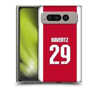 Head Case Designs Officially Licensed Arsenal FC Kai Havertz 2025/26 Players Home Kit Hard Back Case Compatible With Google Pixel Fold