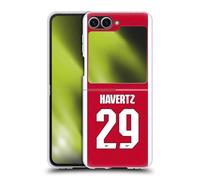 Head Case Designs Officially Licensed Arsenal FC Kai Havertz 2025/26 Players Home Kit Hard Back Case Compatible With Samsung Galaxy Z Flip6