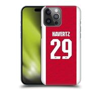 Head Case Designs Officially Licensed Arsenal FC Kai Havertz 2025/26 Players Home Kit Hard Back Case Compatible With Apple iPhone 14 Pro Max