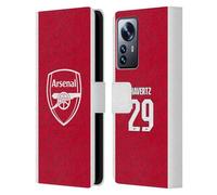 Head Case Designs Officially Licensed Arsenal FC Kai Havertz 2025/26 Players Home Kit Leather Wallet Case Compatible With Xiaomi 12 Pro