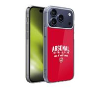 Head Case Designs Officially Licensed Arsenal FC Kings Of North London Typography Gel Case [Military Grade Protection] Compatible With Apple iPhone 17 Pro Max