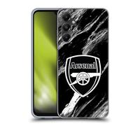 Head Case Designs Officially Licensed Arsenal FC Marble Crest Patterns Gel Case [Military Grade Protection] Compatible With Samsung Galaxy A05s