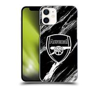 Head Case Designs Officially Licensed Arsenal FC Marble Crest Patterns Hard Back Case Compatible With Apple iPhone 12 Mini