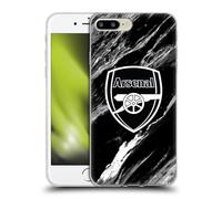 Head Case Designs Officially Licensed Arsenal FC Marble Crest Patterns Soft Gel Case [Military Grade Protection] Compatible With Apple iPhone 7 Plus/iPhone 8 Plus