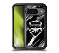 Head Case Designs Officially Licensed Arsenal FC Marble Crest Patterns Ultra-Armoured Shockproof Case Compatible With Google Pixel 9 / Pixel 9 Pro