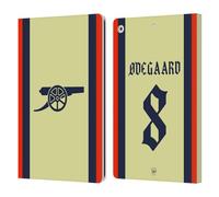Head Case Designs Officially Licensed Arsenal FC Martin Ødegaard 2021/22 Players Away Kit Leather Wallet Case Compatible With Apple iPad 10.2 2019/2020/2021