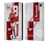Head Case Designs Officially Licensed Arsenal FC Martin Ødegaard 2022/23 First Team Leather Wallet Case Compatible With Amazon Fire 7 2022
