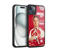 Head Case Designs Officially Licensed Arsenal FC Martin Ødegaard 2023/24 First Team Gel Armour Case [Military Grade Protection] Compatible With Apple iPhone 15 Plus