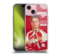 Head Case Designs Officially Licensed Arsenal FC Martin Ødegaard 2023/24 First Team Gel Case [Military Grade Protection] Compatible with Apple iPhone 15 and Compatible with MagSafe